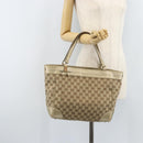 GUCCI GG Canvas Mayfair Tote Bag Beige Gold 257061 Auth YKZ449-22