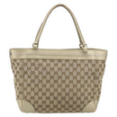 GUCCI GG Canvas Mayfair Tote Bag Beige Gold 257061 Auth YKZ449-2