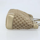 GUCCI GG Canvas Mayfair Tote Bag Beige Gold 257061 Auth YKZ449-3