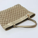 GUCCI GG Canvas Mayfair Tote Bag Beige Gold 257061 Auth YKZ449-6