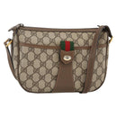 GUCCI GG Supreme Web Sherry Line Bag PVC Beige Gold 89 02 032 Auth YKZ450-1