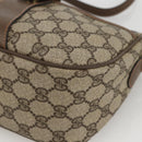 GUCCI GG Supreme Web Sherry Line Bag PVC Beige Gold 89 02 032 Auth YKZ450-10