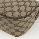 GUCCI GG Supreme Web Sherry Line Bag PVC Beige Gold 89 02 032 Auth YKZ450-12