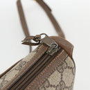 GUCCI GG Supreme Web Sherry Line Bag PVC Beige Gold 89 02 032 Auth YKZ450-14