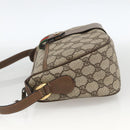 GUCCI GG Supreme Web Sherry Line Bag PVC Beige Gold 89 02 032 Auth YKZ450-4
