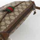 GUCCI GG Supreme Web Sherry Line Bag PVC Beige Gold 89 02 032 Auth YKZ450-6