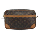 LOUIS VUITTON Monogram Compiegne 28 Clutch Bag M51845 LV Auth YKZ451-13