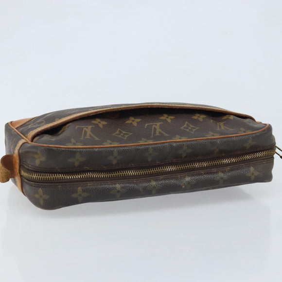 LOUIS VUITTON Monogram Compiegne 28 Clutch Bag M51845 LV Auth YKZ451
