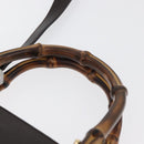 GUCCI Bamboo Hand Bag Leather 2way Bordeaux Gold 000 2122 0316 Auth YKZ453-8