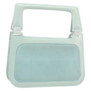 LOEWE Hand Bag Suede Baby Blue Gold Auth YKZ454-1