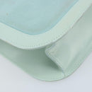 LOEWE Hand Bag Suede Baby Blue Gold Auth YKZ454-14