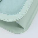LOEWE Hand Bag Suede Baby Blue Gold Auth YKZ454-16