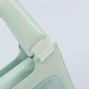 LOEWE Hand Bag Suede Baby Blue Gold Auth YKZ454-10