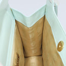 LOEWE Hand Bag Suede Baby Blue Gold Auth YKZ454-18