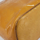 LOUIS VUITTON Monogram Vernis Houston Hand Bag Beige M91004 LV Auth YKZ456-15