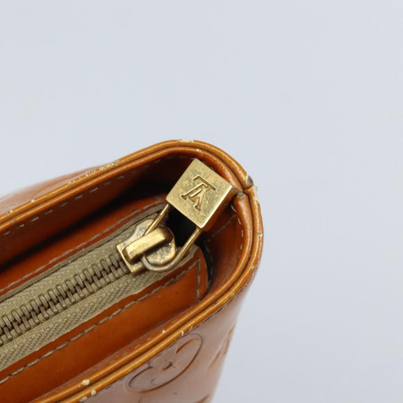 LOUIS VUITTON Monogram Vernis Houston Hand Bag Beige M91004 LV Auth YKZ456