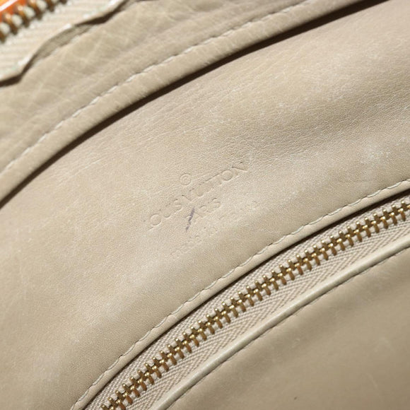 LOUIS VUITTON Monogram Vernis Houston Hand Bag Beige M91004 LV Auth YKZ456