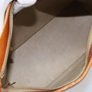 LOUIS VUITTON Monogram Vernis Houston Hand Bag Beige M91004 LV Auth YKZ456-11