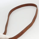 CELINE Macadam Canvas Hand Bag PVC Leather 2way Brown Gold Auth YKZ459-15