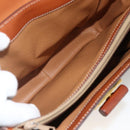 CELINE Macadam Canvas Hand Bag PVC Leather 2way Brown Gold Auth YKZ459-25