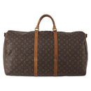 LOUIS VUITTON Monogram Keepall Bandouliere 60 Boston Bag M41412 LV Auth YKZ466-2