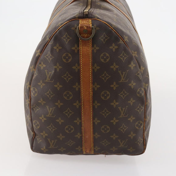 LOUIS VUITTON Monogram Keepall Bandouliere 60 Boston Bag M41412 LV Auth YKZ466