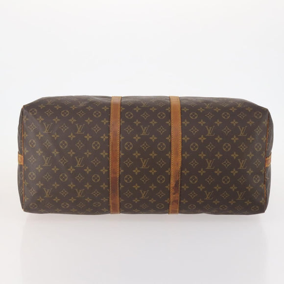 LOUIS VUITTON Monogram Keepall Bandouliere 60 Boston Bag M41412 LV Auth YKZ466