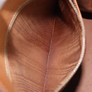 CELINE Macadam Canvas Hand Bag PVC Leather Brown Gold Auth YKZ473A-23