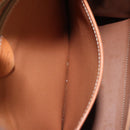 CELINE Macadam Canvas Hand Bag PVC Leather Brown Gold Auth YKZ473A-24