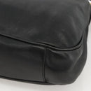 GUCCI Bamboo Shoulder Bag Leather 2way Black Gold 001 1577 Auth YKZ474-10