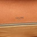 CELINE Macadam Canvas Horsebit Shoulder Bag PVC Leather Brown Gold Auth YKZ475-19