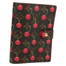 LOUIS VUITTON Monogram Cherry Agenda PM Day Cover Red R21023 LV Auth YKZ480SM-1