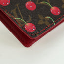 LOUIS VUITTON Monogram Cherry Agenda PM Day Cover Red R21023 LV Auth YKZ480SM-15