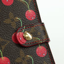 LOUIS VUITTON Monogram Cherry Agenda PM Day Cover Red R21023 LV Auth YKZ480SM-17