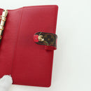 LOUIS VUITTON Monogram Cherry Agenda PM Day Cover Red R21023 LV Auth YKZ480SM-20