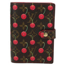 LOUIS VUITTON Monogram Cherry Agenda PM Day Cover Red R21023 LV Auth YKZ480SM-13
