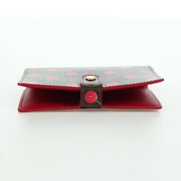 LOUIS VUITTON Monogram Cherry Agenda PM Tageshülle Rot R21023 LV Auth YKZ480SM
