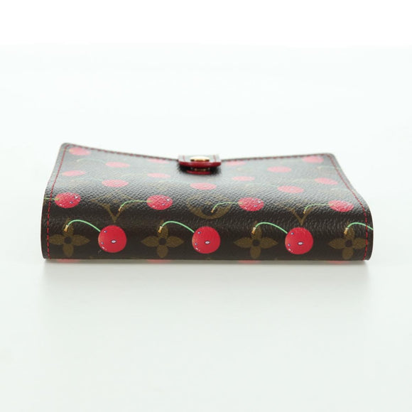 LOUIS VUITTON Monogram Cherry Agenda PM Day Cover Red R21023 LV Auth YKZ480SM