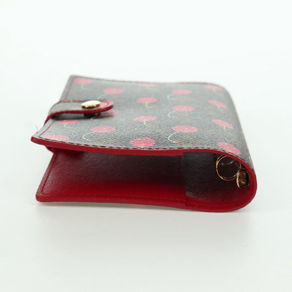 LOUIS VUITTON Monogram Cherry Agenda PM Tageshülle Rot R21023 LV Auth YKZ480SM