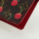 LOUIS VUITTON Monogram Cherry Agenda PM Day Cover Red R21023 LV Auth YKZ480SM-14