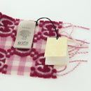 GUCCI GG Scarf Wool Pink Auth YKZ483M-11