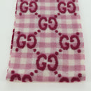 GUCCI GG Scarf Wool Pink Auth YKZ483M-7