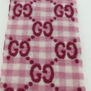 GUCCI GG Scarf Wool Pink Auth YKZ483M-8
