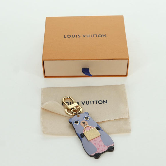 LOUIS VUITTON Monogram LV Marmot Charm Purple M01350 LV Auth YKZ484M