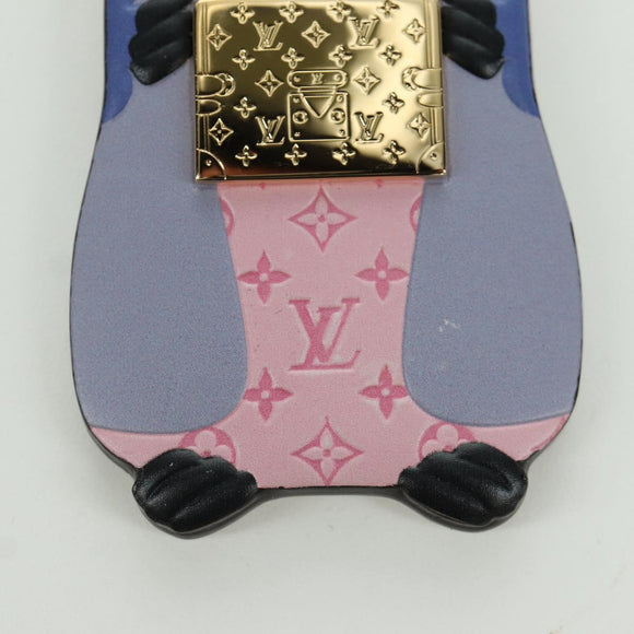 LOUIS VUITTON Monogram LV Marmot Charm Purple M01350 LV Auth YKZ484M