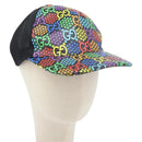 GUCCI GG Psychedelic Cap PVC Multicolor 517074 Auth YKZ486A-1