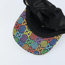 GUCCI GG Psychedelic Cap PVC Multicolor 517074 Auth YKZ486A-10
