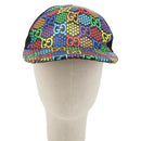 GUCCI GG Psychedelic Cap PVC Multicolor 517074 Auth YKZ486A-2