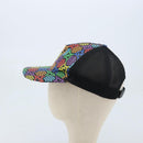 GUCCI GG Psychedelic Cap PVC Multicolor 517074 Auth YKZ486A-4