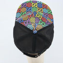 GUCCI GG Psychedelic Cap PVC Multicolor 517074 Auth YKZ486A-7